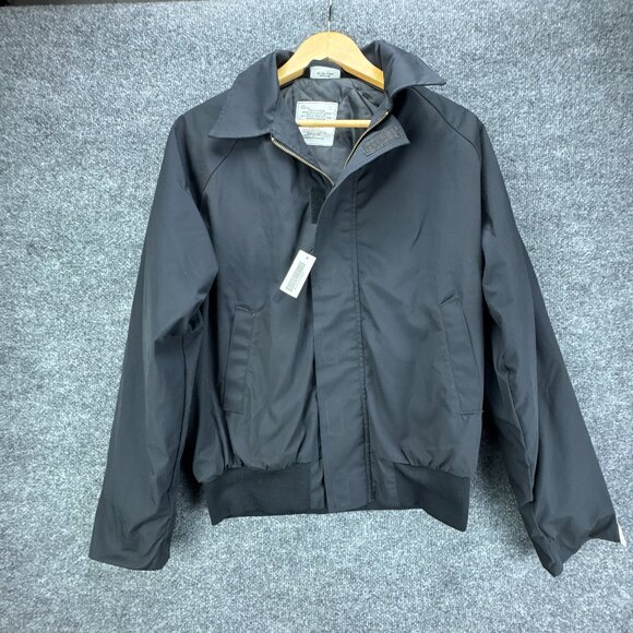 Vintage '94 US Navy USN Military Utility Jacket‎ Small Black Unisex Short - Picture 1 of 13